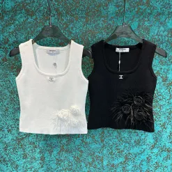 Bestseller Chanel Weste Weiß Strick Kollektion