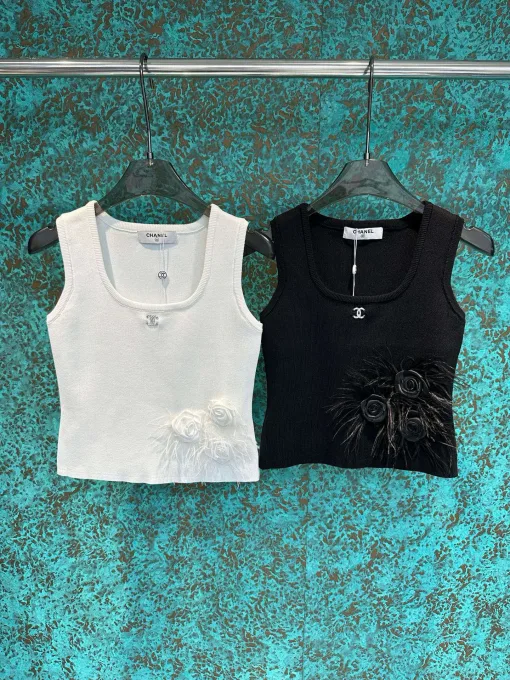 Bestseller Chanel Weste Weiß Strick Kollektion