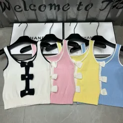 Bestseller Chanel Weste Weiß Strick Kollektion