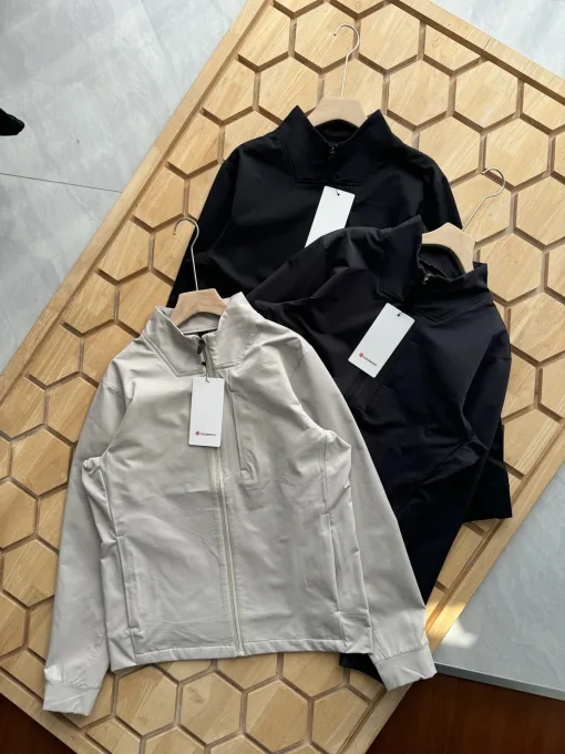 Bestseller Lululemon Jacke Beige Polyester Klassisch Luxus