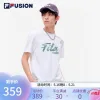 Bestseller Fila Kurzarm-Kollektion aus schwarzer Baumwolle