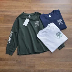 Premium Lululemon Langarmshirt im sportlichen Marine-Stil