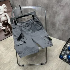 Premium Stone Island Shorts Schwarz Baumwolle Casual Luxury