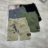 Premium Stone Island Shorts Schwarze Baumwolle Casual Kollektion