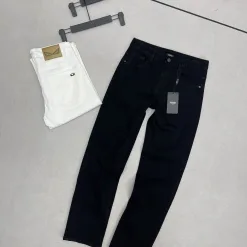 Hochwertige Fendi Jeans im gelben Retro-Stil