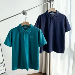 Premium Qualität Loewe T-Shirts Navy Baumwolle Klassisch Luxus