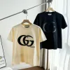 Meistverkaufte Gucci Kurzarm Schwarz Leder Bestickt Luxus