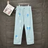 Hochwertige Chrome Hearts Jeans Blue Washed Kollektion