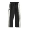 Hochwertige Prada Straight-Leg-Hose im Logo-Stil