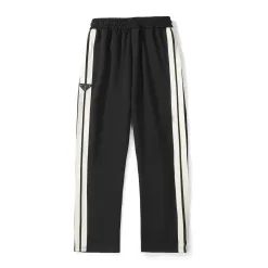 Hochwertige Prada Straight-Leg-Hose im Logo-Stil