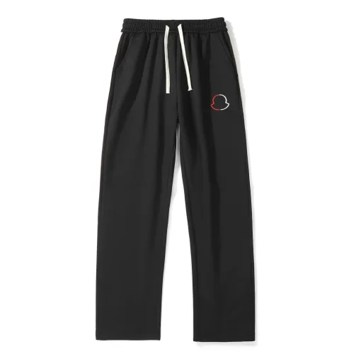 Premium Moncler Straight-Leg-Hose Bestickter Luxus