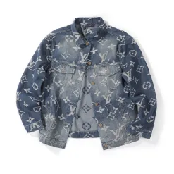 Bestseller Louis Vuitton Jeans Silber Baumwolle Monogramm Stil