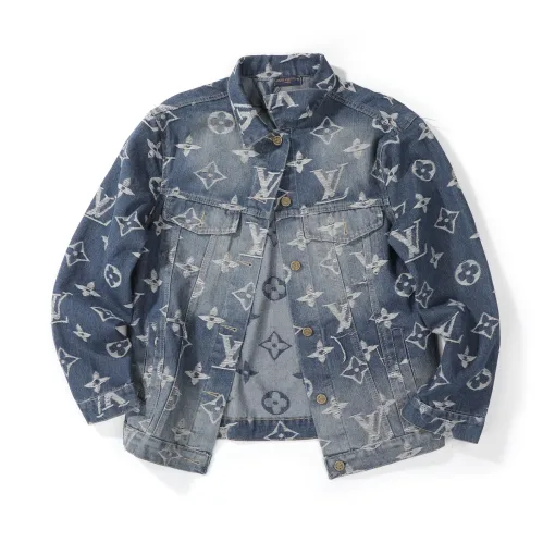 Bestseller Louis Vuitton Jeans Silber Baumwolle Monogramm Stil