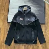 Luxus Nike Jacken Schwarz Baumwolle Logo Luxus