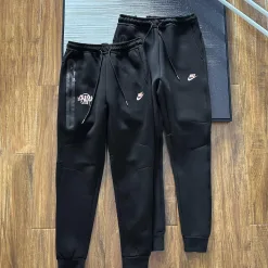 Luxus Nike Jacken Schwarz Baumwolle Logo Luxus
