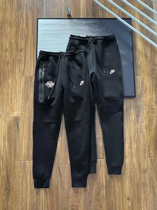 Luxus Nike Jacken Schwarz Baumwolle Logo Luxus