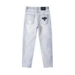 Hochwertige Prada Jeans im verwaschenen Grau-Denim-Stil