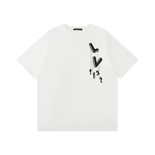 Hochwertige Louis Vuitton Kurzarm-Baumwolle Classic Collection