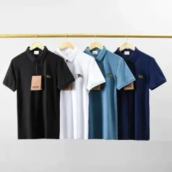 Premium Qualität Burberry Kurzarm Schwarz Atmungsaktiv Luxus