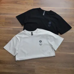 Premium Lululemon Kurzarm-Kollektion aus schwarzer Baumwolle mit atmungsaktivem Material