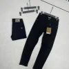 Luxus-Jeans von Burberry aus gewaschener Baumwolle in Schwarz