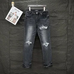 Luxus Ami Jeans Schwarz Washed Luxury