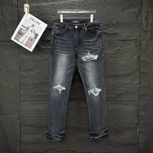 Luxus Ami Jeans Schwarz Washed Luxury