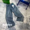 Premium Adidas Jeans Blau Baumwolle Klassisch Luxus