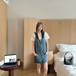 Bestseller Miu Miu Kurzer Rock Denim Bestickt Luxus
