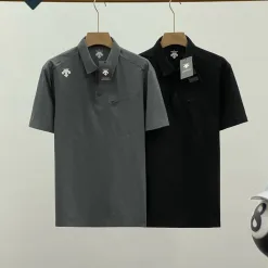 Premium Descente Kurzarm Schwarz Spandex Klassischer Stil