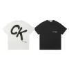 Luxus Calvin Klein Kurzarm Schwarz Baumwolle Klassischer Stil