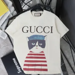 Premium Gucci Kurzarm Pink Solid Kollektion