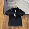 Luxus Descente Kurzarm Schwarz Baumwolle Sportlicher Stil