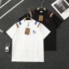 Bestseller Burberry Kurzarm Weiß Baumwolle Patchwork Luxus