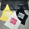 Premium Dior Weste Gelbe Strickkollektion
