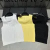 Luxus Fendi Weste Weiß Strick Jacquard Luxus