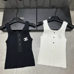 Hochwertige Chanel Weste Schwarz Strick Luxus