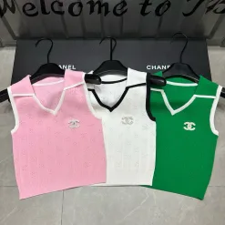 Bestseller Chanel Weste Pink Strickkollektion