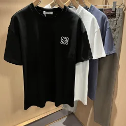 Premium Qualität Loewe Kurzarm Baumwolle Klassischer Stil