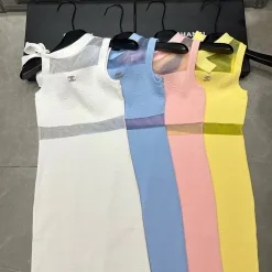 Premium Chanel Weste Weiß Strick Kollektion