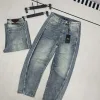 Premium Qualität Fendi Jeans Leder Logo Luxus