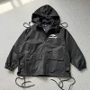 Hochwertige Balenciaga-Jacke aus schwarzer Nylon-Logo-Kollektion