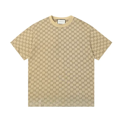 Luxus Gucci Kurzarm Baumwolle Farbverlauf Luxus