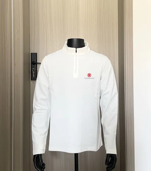 Luxus Lululemon Langarm Baumwolle Logo Luxus