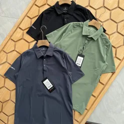 Bestseller Lululemon Kurzarmhemden Grün Seide Plaid Luxus