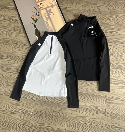 Premium Qualität Descente Jeans Schwarz Baumwolle Atmungsaktiv Luxus