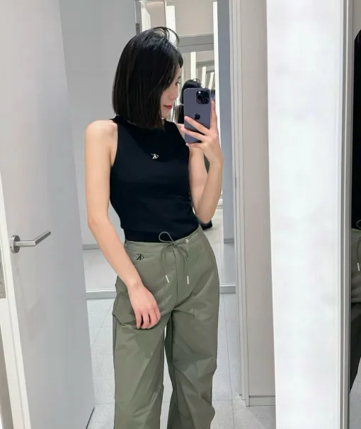 Premium Calvin Klein Weste Schwarz Minimalistischer Luxus