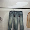 Premium Louis Vuitton Jeans Baumwolle gewaschen Luxus