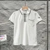 Luxus Moncler Poloshirt Weiß Monogramm Luxus