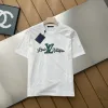 Premium Qualität Louis Vuitton Kurzarm Schwarz Baumwolle Monogramm Luxus